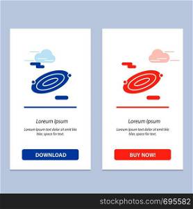 Rotation, Science, Space Blue and Red Download and Buy Now web Widget Card Template
