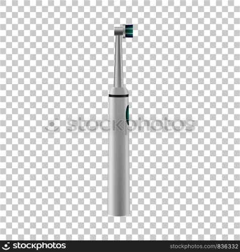 Rotation toothbrush icon. Realistic illustration of rotation toothbrush vector icon for on transparent background. Rotation toothbrush icon, realistic style