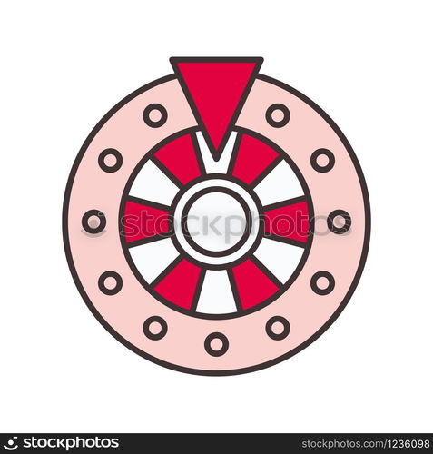 Roulette casino icon vector design templates on white background