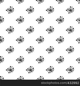 Round bacteria pattern seamless in simple style vector illustration. Round bacteria pattern vector