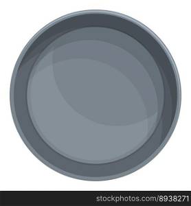 Round bakeware icon cartoon vector. Cooking stuff. Cook equipment. Round bakeware icon cartoon vector. Cooking stuff