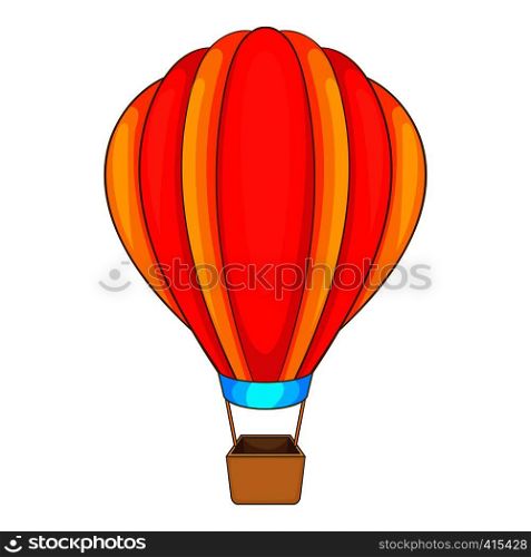 Round balloon icon. Cartoon illustration of round balloon vector icon for web. Round balloon icon, cartoon style