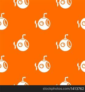 Round bathyscaphe pattern vector orange for any web design best. Round bathyscaphe pattern vector orange