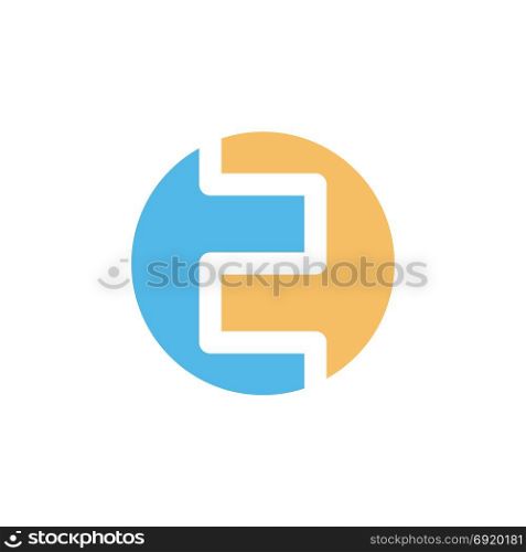 round circle shape style icon logo vector. round circle shape style icon logo vector art