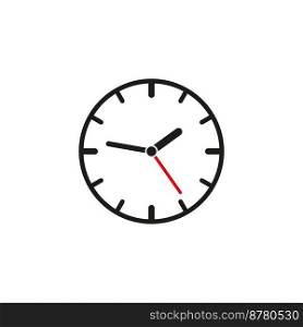 Round clock. Time clock. Deadline concept. Vector illustration. EPS 10.. Round clock. Time clock. Deadline concept. Vector illustration.
