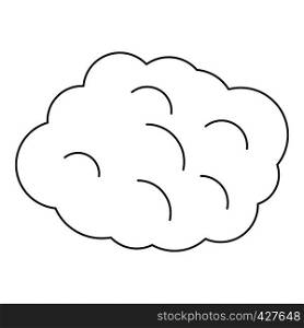 Round cloud icon. Outline illustration of round cloud vector icon for web. Round cloud icon, outline style