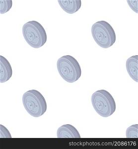 Round door safe pattern seamless background texture repeat wallpaper geometric vector. Round door safe pattern seamless vector