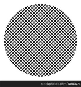 Round filter material icon black color vector illustration flat style simple image. Round filter material icon black color vector illustration flat style image
