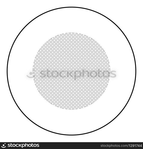 Round filter material icon in circle round outline black color vector illustration flat style simple image. Round filter material icon in circle round outline black color vector illustration flat style image