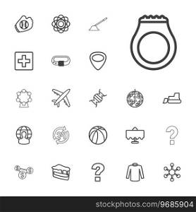 Round icons Royalty Free Vector Image