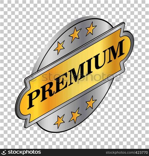 Round label premium isometric icon 3d on a transparent background vector illustration. Round label premium isometric icon
