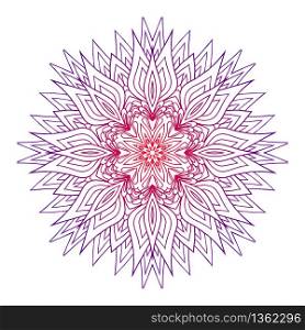 Round mandala with boho pattern. Vector element for invitations, scrapbooking, prints for t-shirts for your creativity. Round mandala with boho pattern. Vector element for invitations,