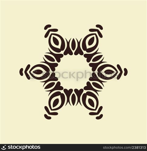 Round ornament pattern. Geometric ornament made in vector.. Oriental vector pattern