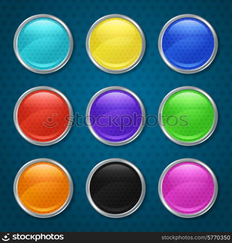 Round patterned icons for the app.