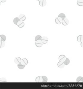 Round pill pattern seamless background texture repeat wallpaper geometric vector. Round pill pattern seamless vector