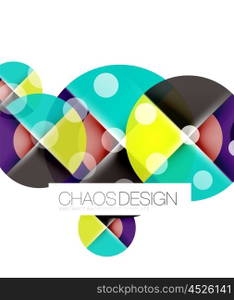 Round shape elements composition. Abstract background. Round shape elements composition. Abstract vector background