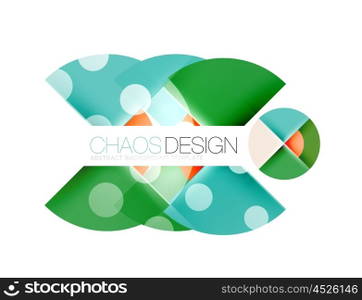 Round shape elements composition. Abstract background. Round shape elements composition. Abstract vector background