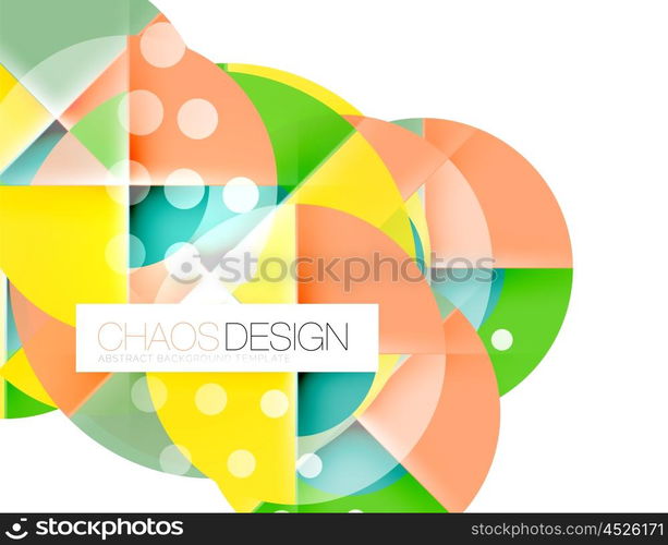 Round shape elements composition. Abstract background. Round shape elements composition. Abstract vector background