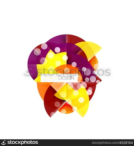 Round shape elements composition. Abstract background. Round shape elements composition. Abstract vector background