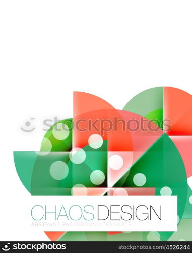 Round shape elements composition. Abstract background. Round shape elements composition. Abstract vector background