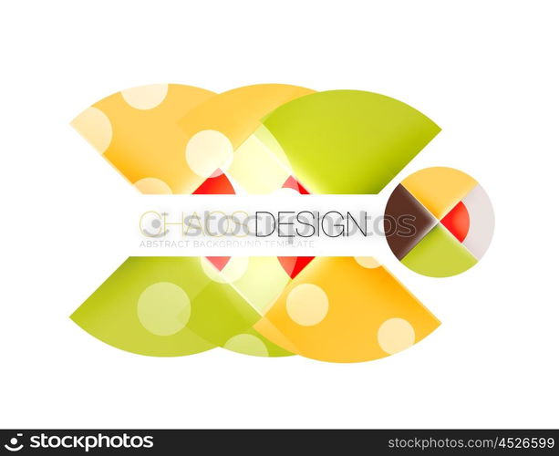 Round shape elements composition. Abstract background. Round shape elements composition. Abstract vector background