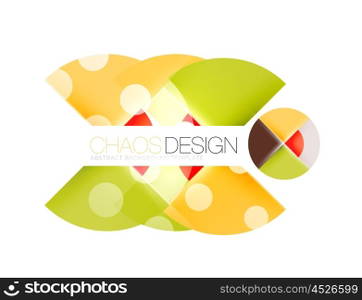Round shape elements composition. Abstract background. Round shape elements composition. Abstract vector background