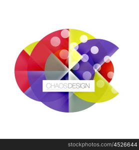 Round shape elements composition. Abstract background. Round shape elements composition. Abstract vector background
