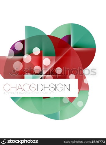Round shape elements composition. Abstract background. Round shape elements composition. Abstract vector background