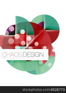 Round shape elements composition. Abstract background. Round shape elements composition. Abstract vector background