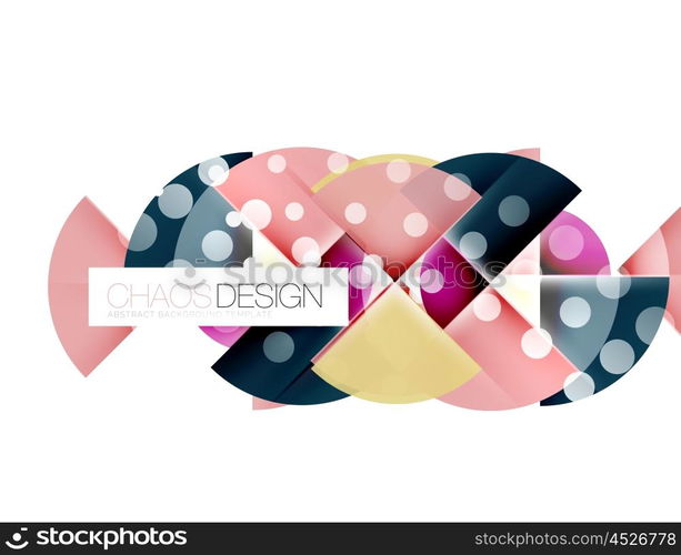 Round shape elements composition. Abstract background. Round shape elements composition. Abstract vector background