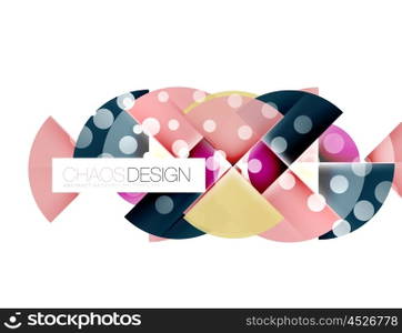 Round shape elements composition. Abstract background. Round shape elements composition. Abstract vector background