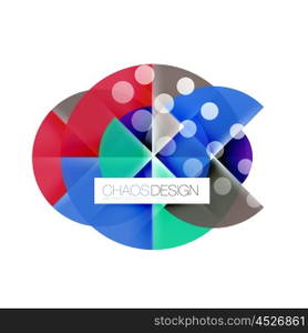 Round shape elements composition. Abstract background. Round shape elements composition. Abstract vector background