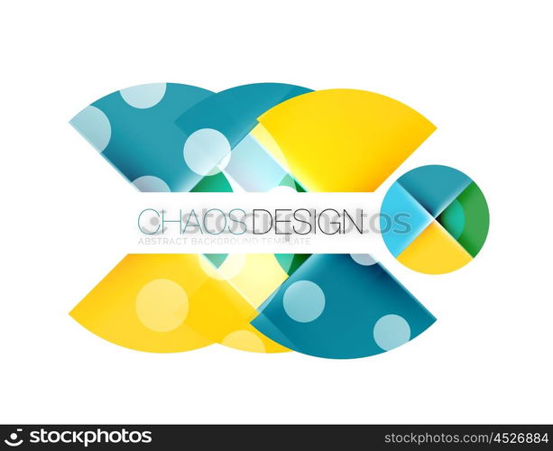 Round shape elements composition. Abstract background. Round shape elements composition. Abstract vector background