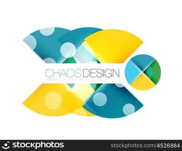 Round shape elements composition. Abstract background. Round shape elements composition. Abstract vector background