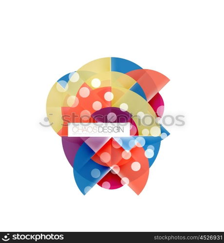 Round shape elements composition. Abstract background. Round shape elements composition. Abstract vector background