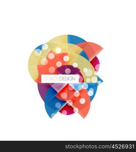 Round shape elements composition. Abstract background. Round shape elements composition. Abstract vector background