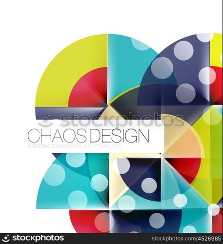 Round shape elements composition. Abstract background. Round shape elements composition. Abstract vector background