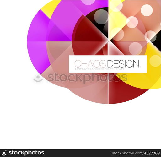 Round shape elements composition. Abstract background. Round shape elements composition. Abstract vector background
