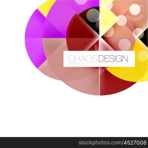 Round shape elements composition. Abstract background. Round shape elements composition. Abstract vector background