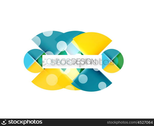 Round shape elements composition. Abstract background. Round shape elements composition. Abstract vector background