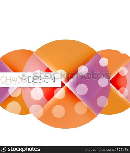 Round shape elements composition. Abstract background. Round shape elements composition. Abstract vector background