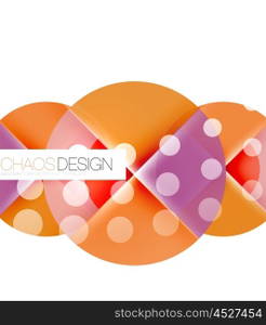 Round shape elements composition. Abstract background. Round shape elements composition. Abstract vector background