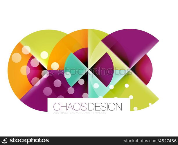 Round shape elements composition. Abstract background. Round shape elements composition. Abstract vector background