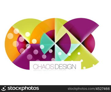 Round shape elements composition. Abstract background. Round shape elements composition. Abstract vector background