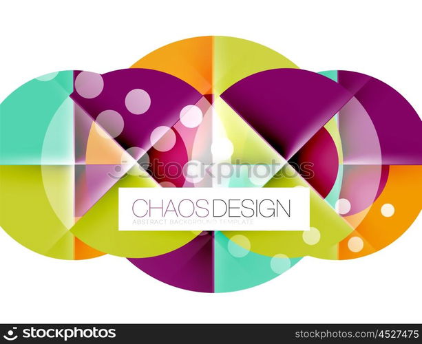Round shape elements composition. Abstract background. Round shape elements composition. Abstract vector background