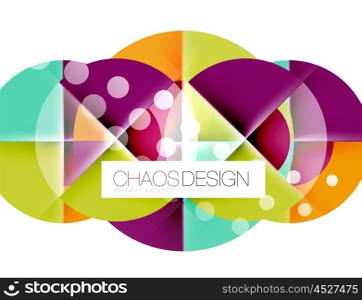 Round shape elements composition. Abstract background. Round shape elements composition. Abstract vector background
