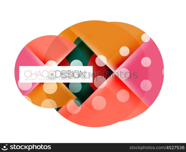 Round shape elements composition. Abstract background. Round shape elements composition. Abstract vector background