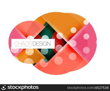 Round shape elements composition. Abstract background. Round shape elements composition. Abstract vector background