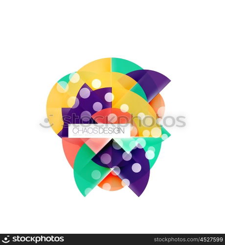 Round shape elements composition. Abstract background. Round shape elements composition. Abstract vector background