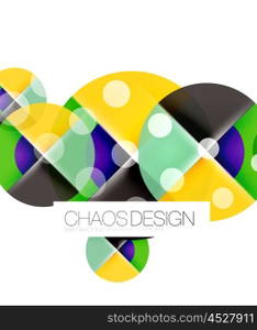 Round shape elements composition. Abstract background. Round shape elements composition. Abstract vector background
